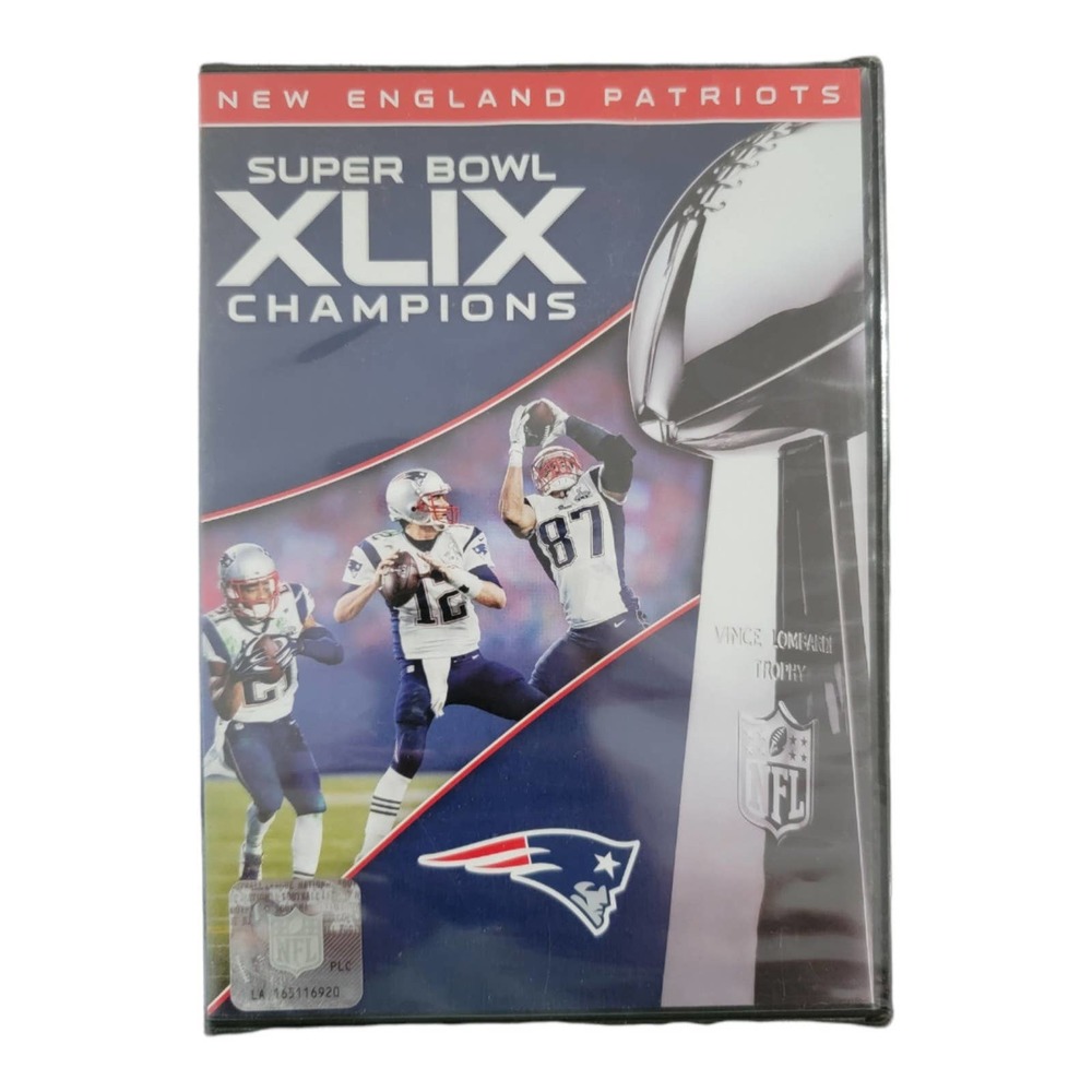 NEW New England Patriots Super Bowl XLIX Champions dvd SEALED NFL Football